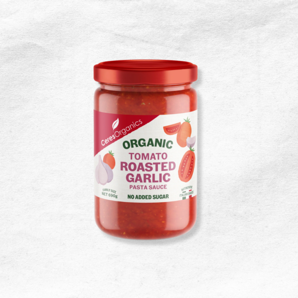 Sauce tomate biologique - ail grillé <span class="product-weight">(690g)</span>